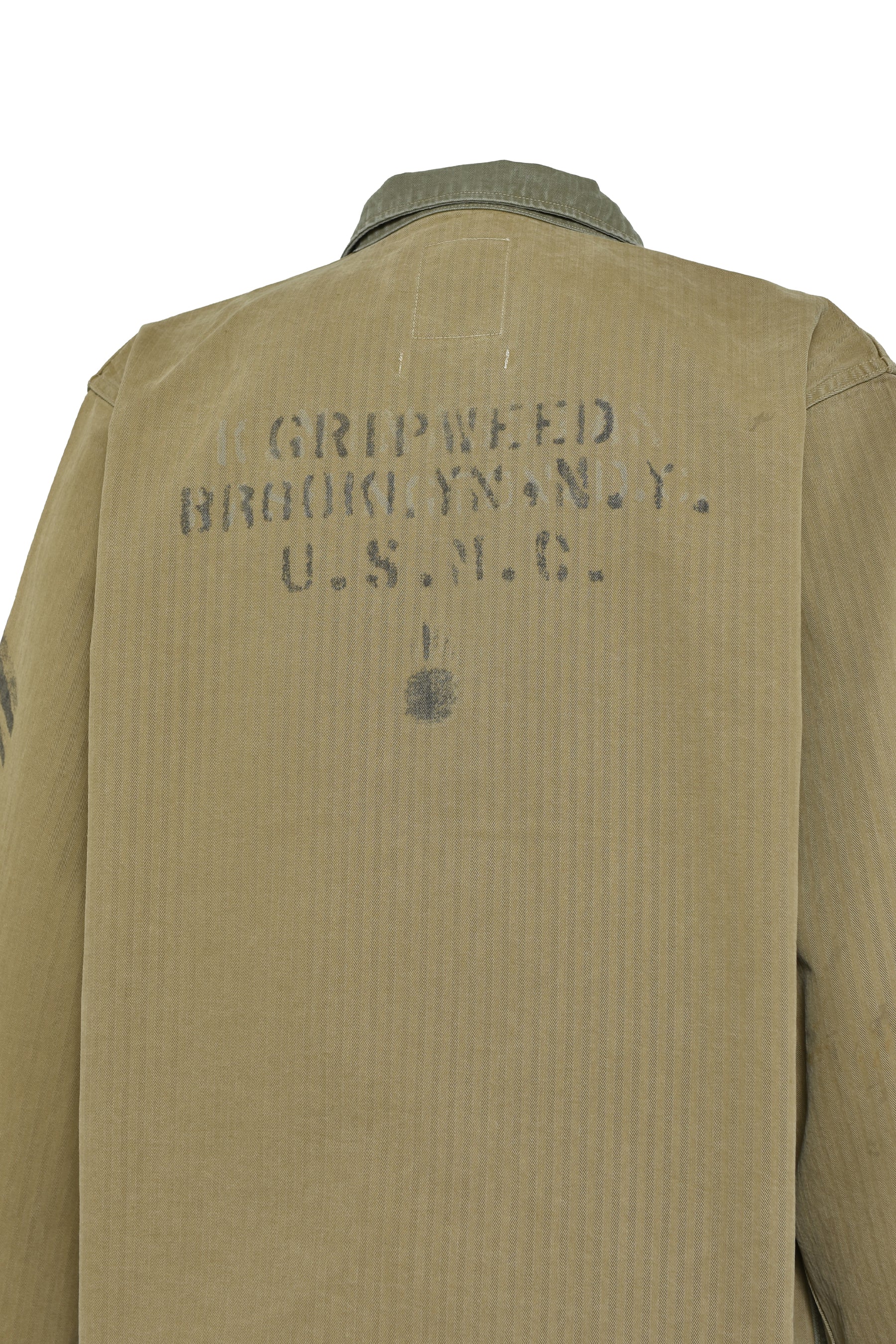 USMC M44 HBT TWO-TONE JACKET AGED / AGED OD TWO-TONE