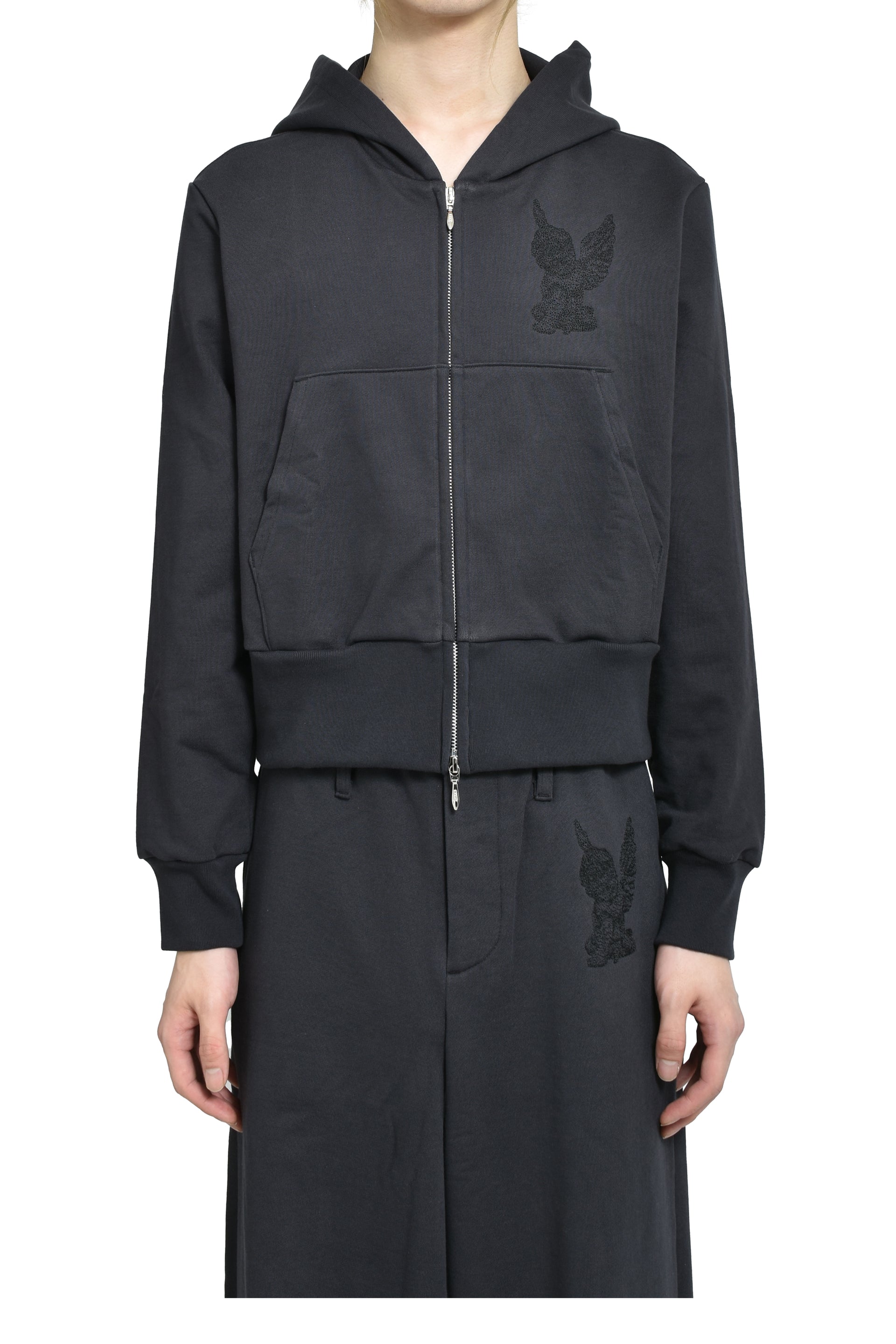 MB ZIP-UP HOODIE / BLK