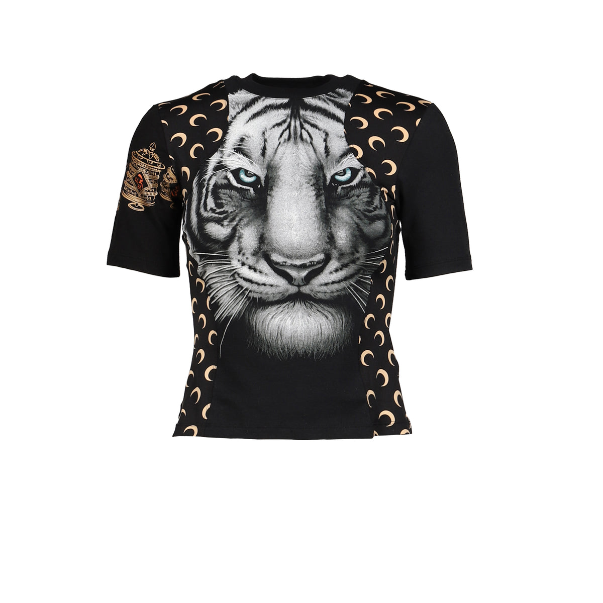 Marine Serre マリーンセル SS26UPC JERSEY SS BABY FIT T-SHIRT / BLK