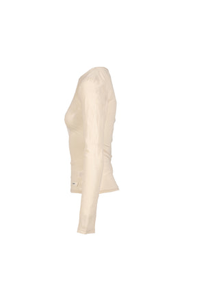 SHEER LONG SLEEVE TOP / BEI