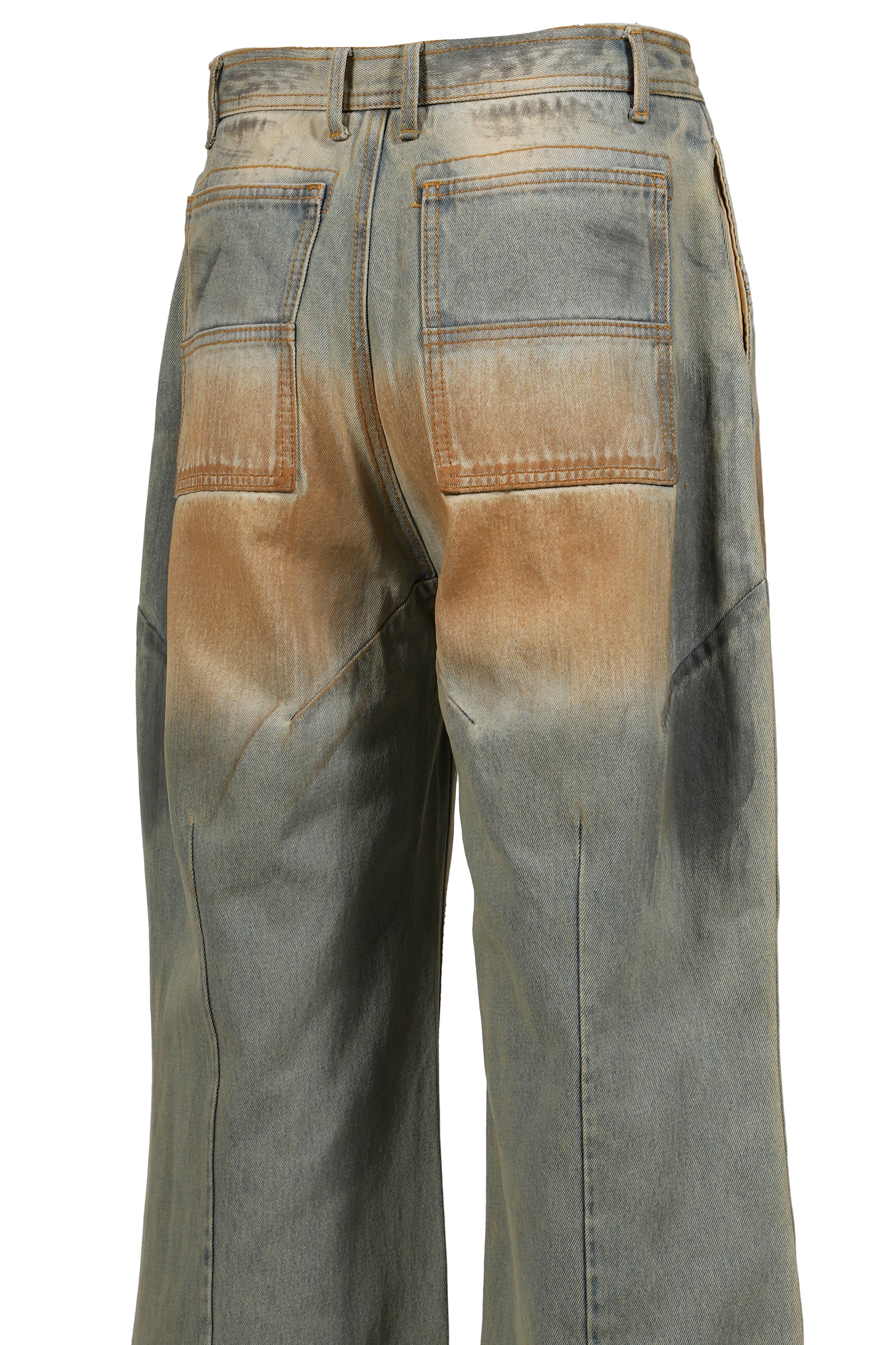 FILTH フィルス FW25 FRONT ZIP BAGGY DENIM V2 / DIRTY WASHED BLU