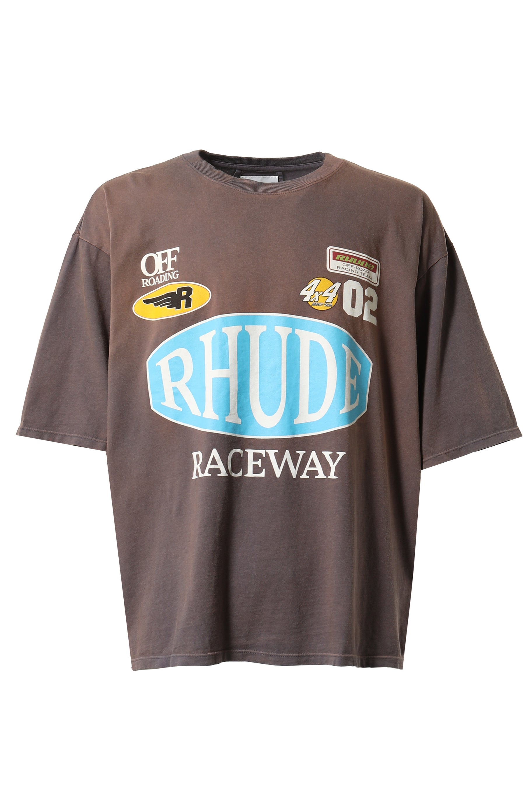 Rhude ルード FW23 RACEWAY TEE V,GRY -NUBIAN