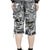 HELL CAMO DENIM SHORTS / BLK