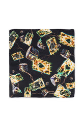 FOULARD / CARDS ON FIRE BLK