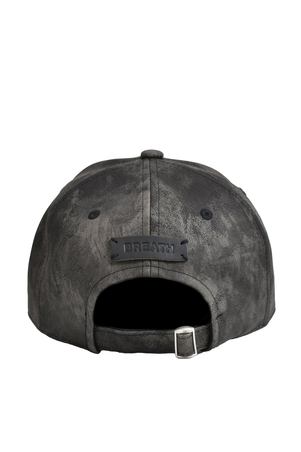 FAUX LEATHER CAP / BLK