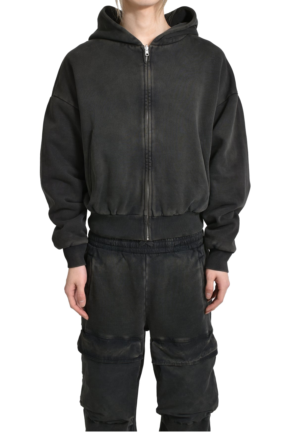 THERMAL HOOD / WASHED BLK