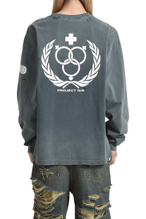 IMO WASHED LONG SLEEVE / BLU GRN