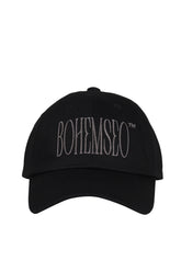 SIGNATURE LOGO COTTON BALL CAP / BLK