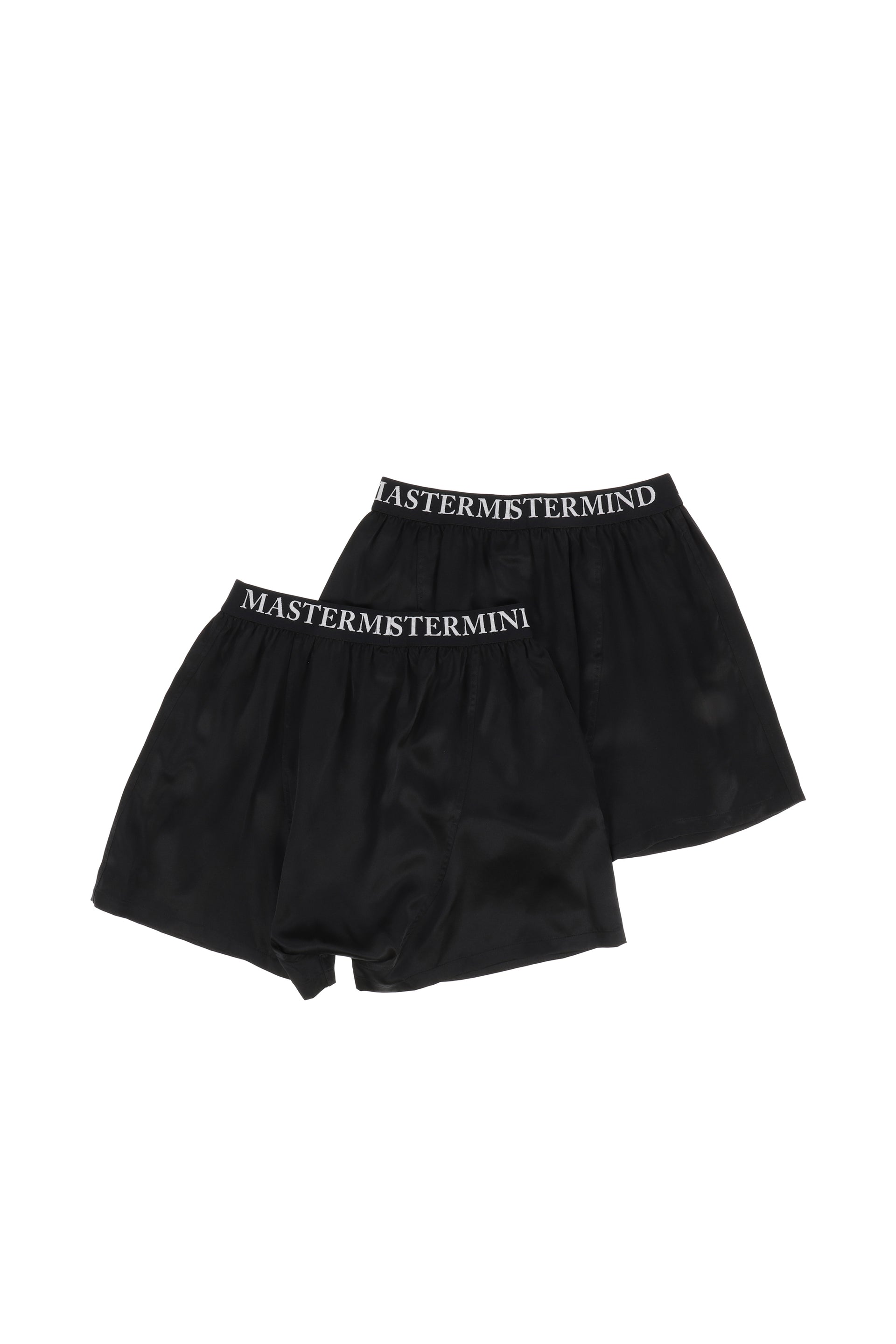 LUSTROUS SILK BOXERS (LOUNGE COLLECTION) / BLK