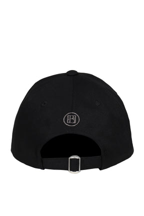 SIGNATURE LOGO COTTON BALL CAP / BLK