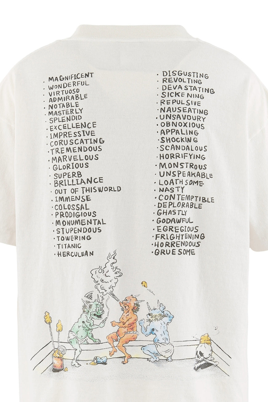 SAINT Mxxxxxx セントマイケル SS26 SS T-SHIRT/SAINT WET / WHT