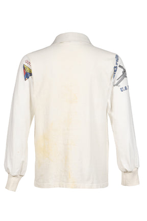 RUGBY TEE (UPCYCLED VINTAGE TEE) / WHT