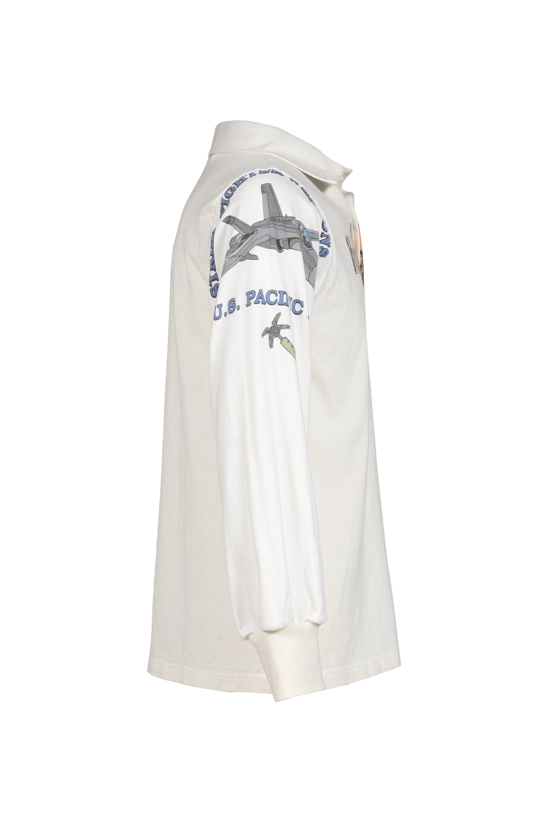 RUGBY TEE (UPCYCLED VINTAGE TEE) / WHT