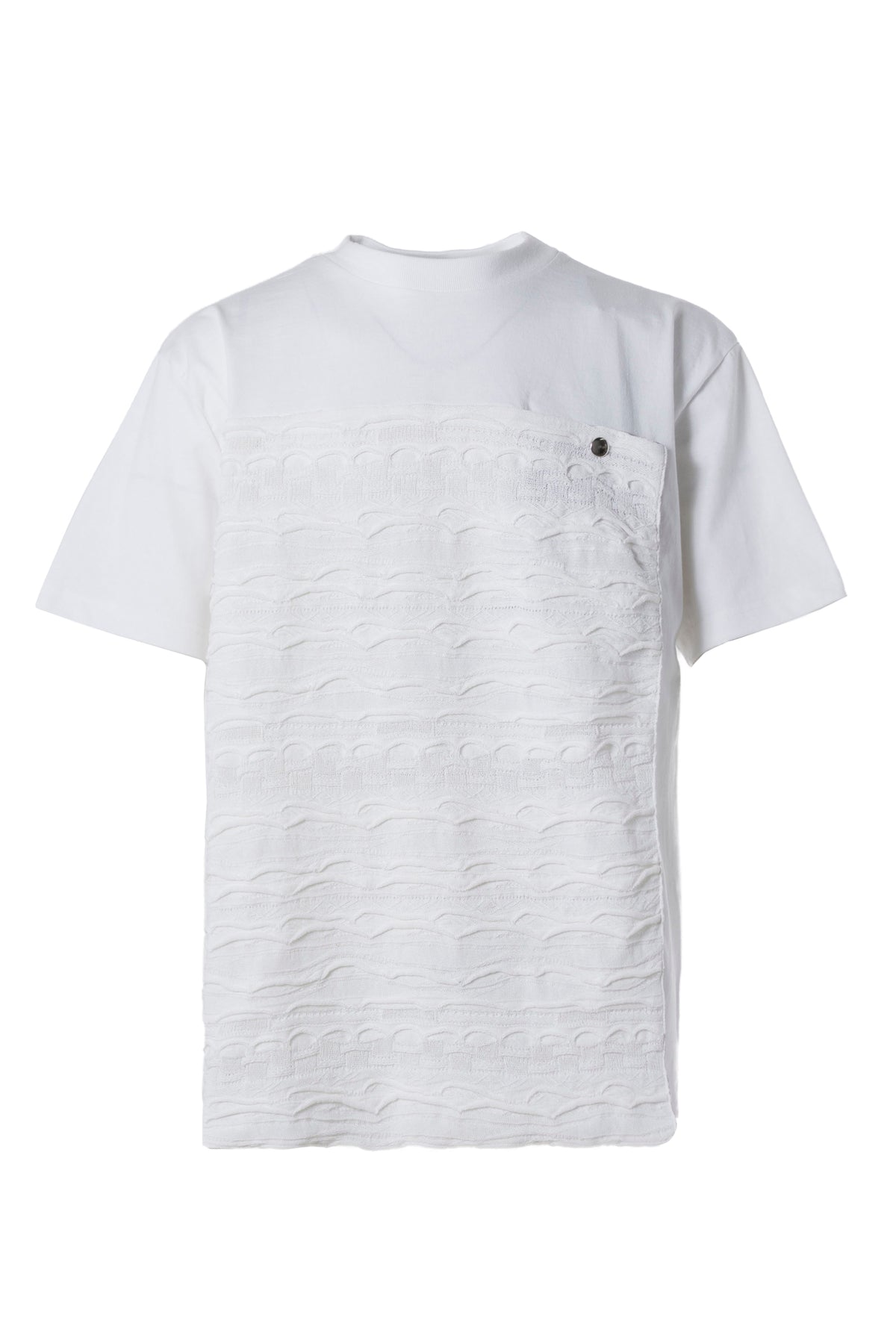 Tamme 3D SUMMER KNIT PANEL S/S TSHIRT / WHT