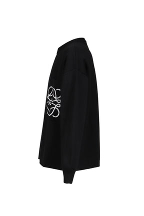 ANAGRAM POCKET SWEATER / BLK WHT