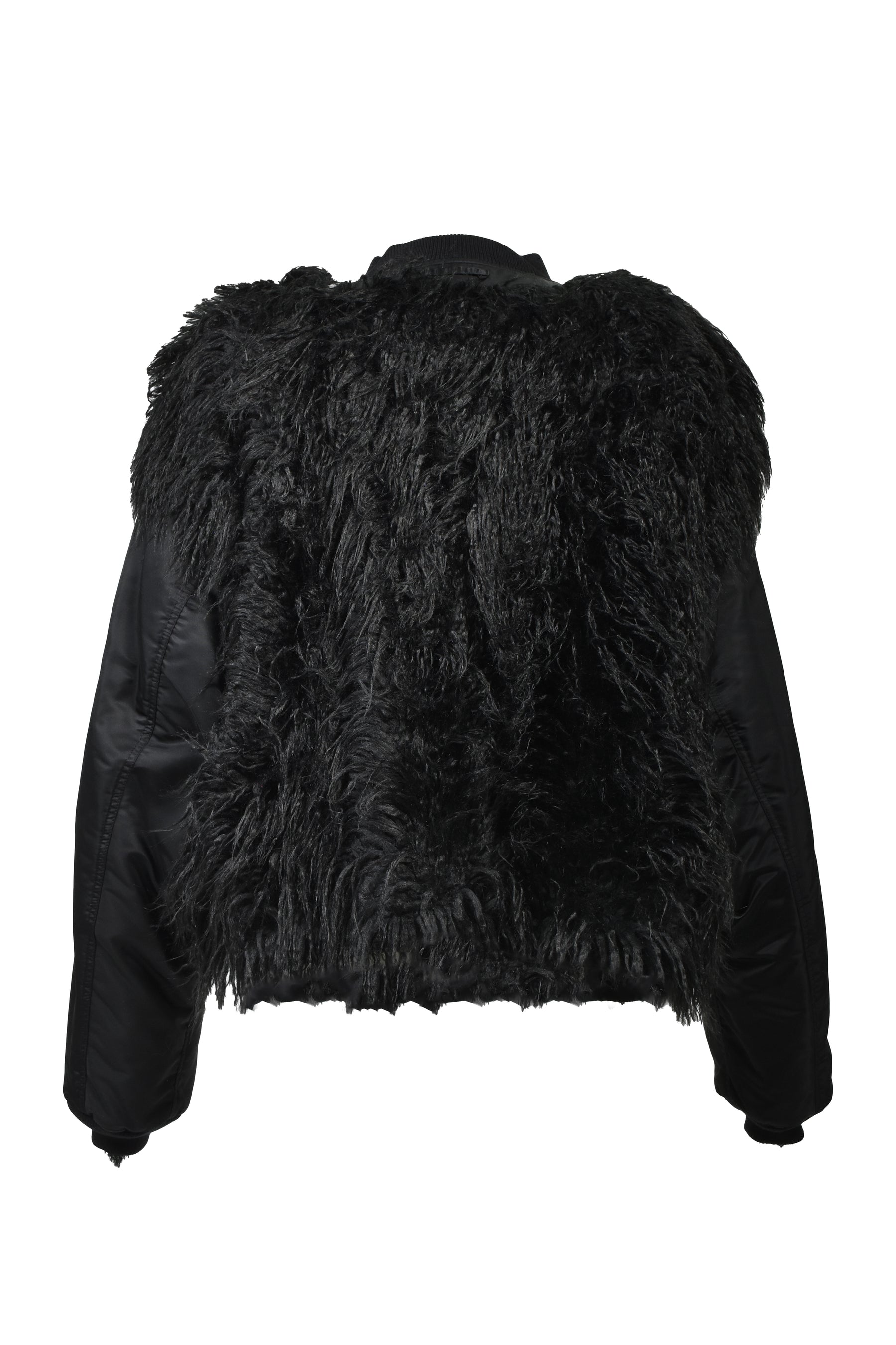 HAIRY REVERSIBLE BOMBER / CORE BLK 