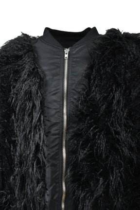 HAIRY REVERSIBLE BOMBER / CORE BLK 