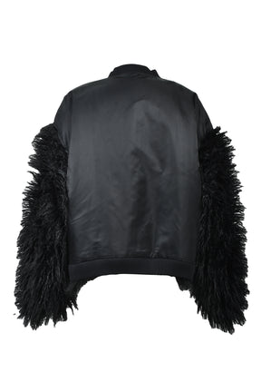 HAIRY REVERSIBLE BOMBER / CORE BLK 