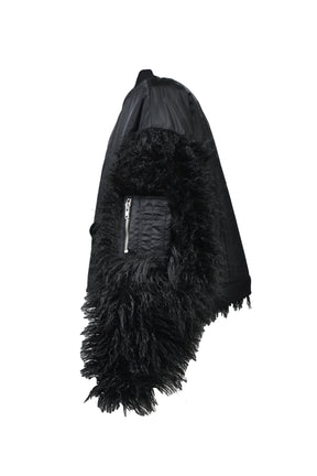 HAIRY REVERSIBLE BOMBER / CORE BLK 