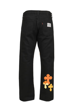 3D CROSS BLACK DENIM / BLK