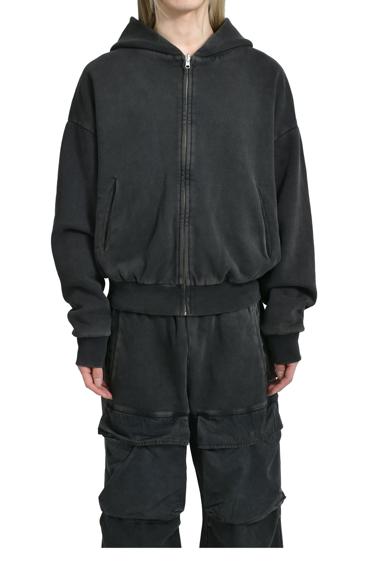 THERMAL HOOD / WASHED BLK