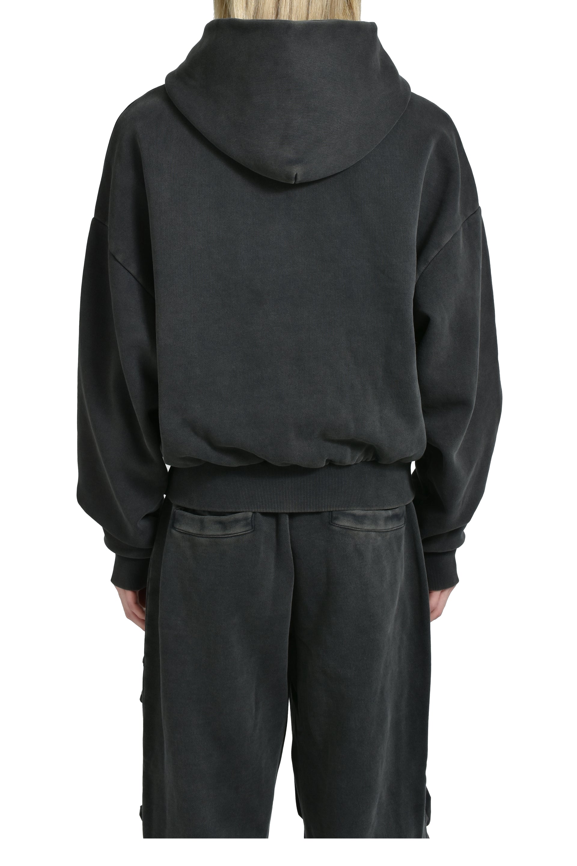entire studios THERMAL HOOD / WASHED BLK