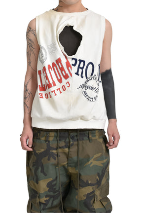 5 HOLE VEST / WHT