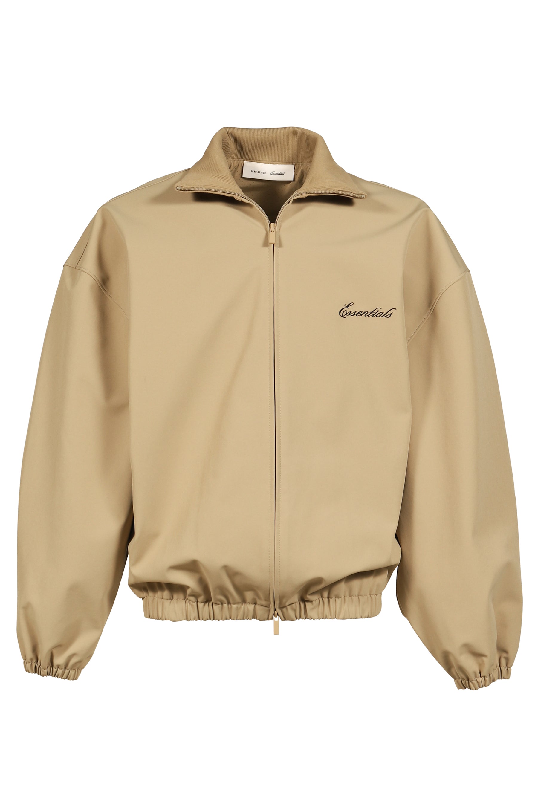 ESSENTIALS SS26 SIGNATURE FULL ZIP TRACK JACKET / DUNE - NUBIAN
