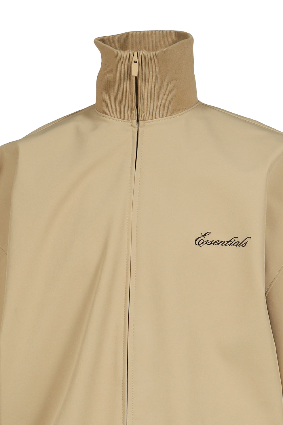 ESSENTIALS SS26 SIGNATURE FULL ZIP TRACK JACKET / DUNE - NUBIAN