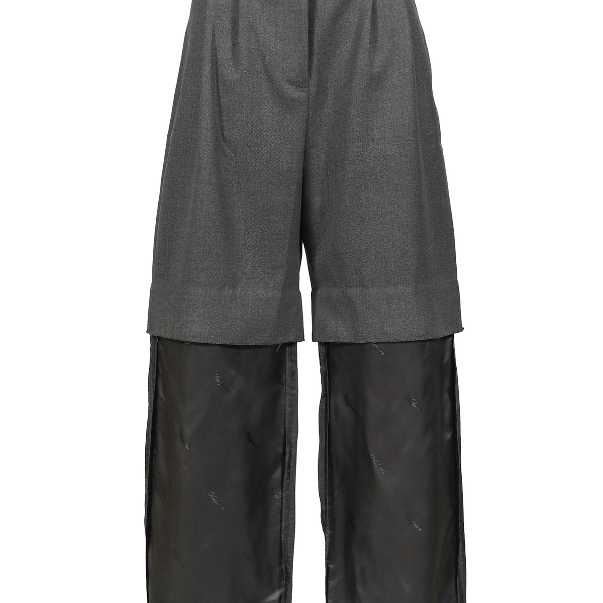 VAQUERA ヴァケラ FW25 CHOPPED TROUSERS WOVEN / GRY - NUBIAN ヌビアン
