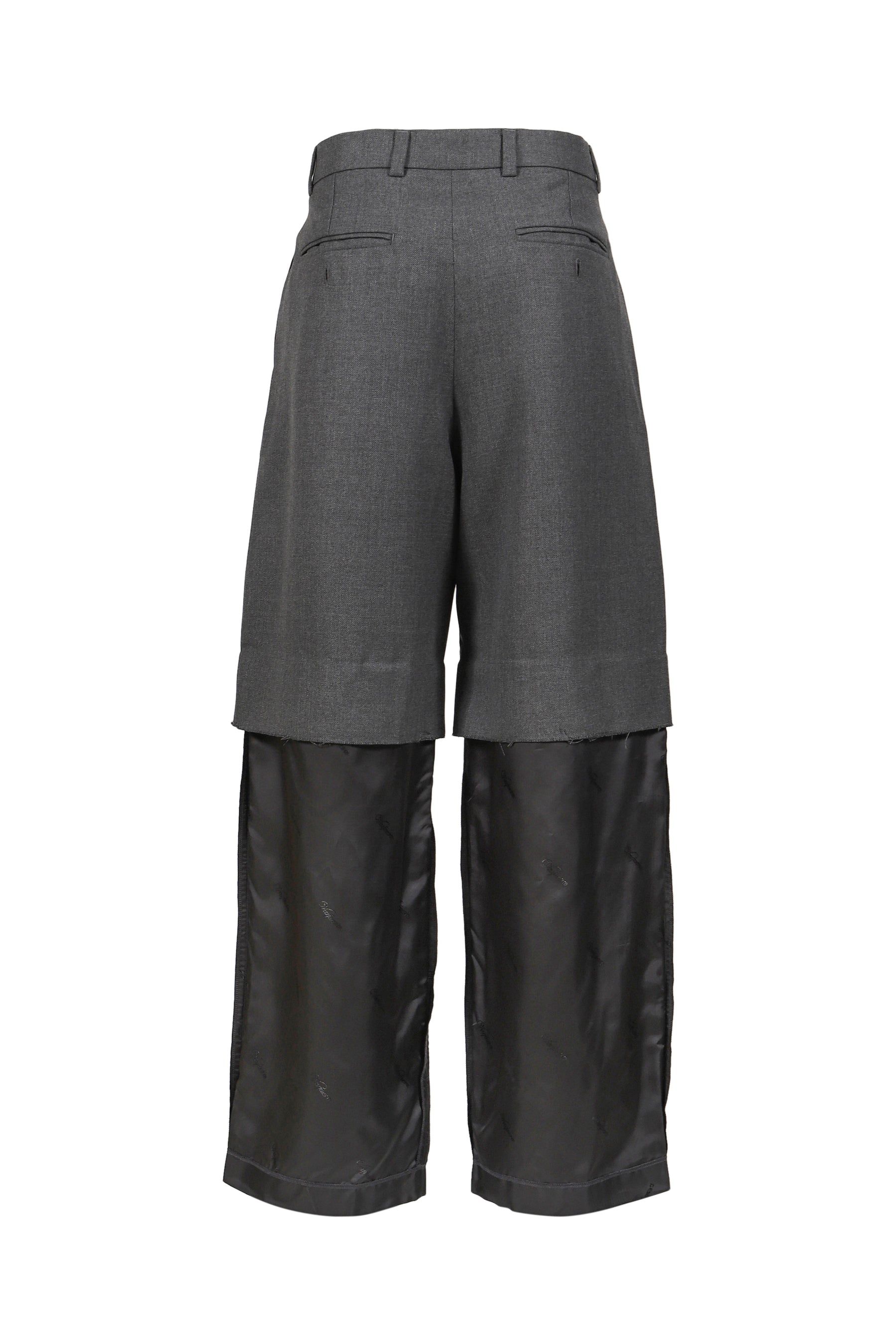 CHOPPED TROUSERS WOVEN / GRY