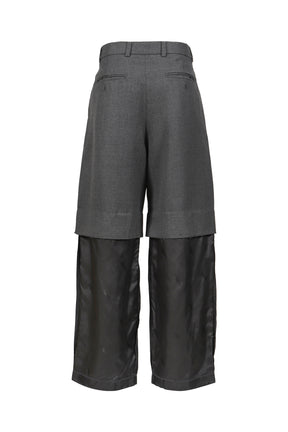 CHOPPED TROUSERS WOVEN / GRY