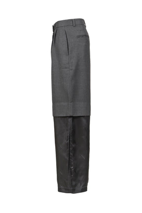 CHOPPED TROUSERS WOVEN / GRY