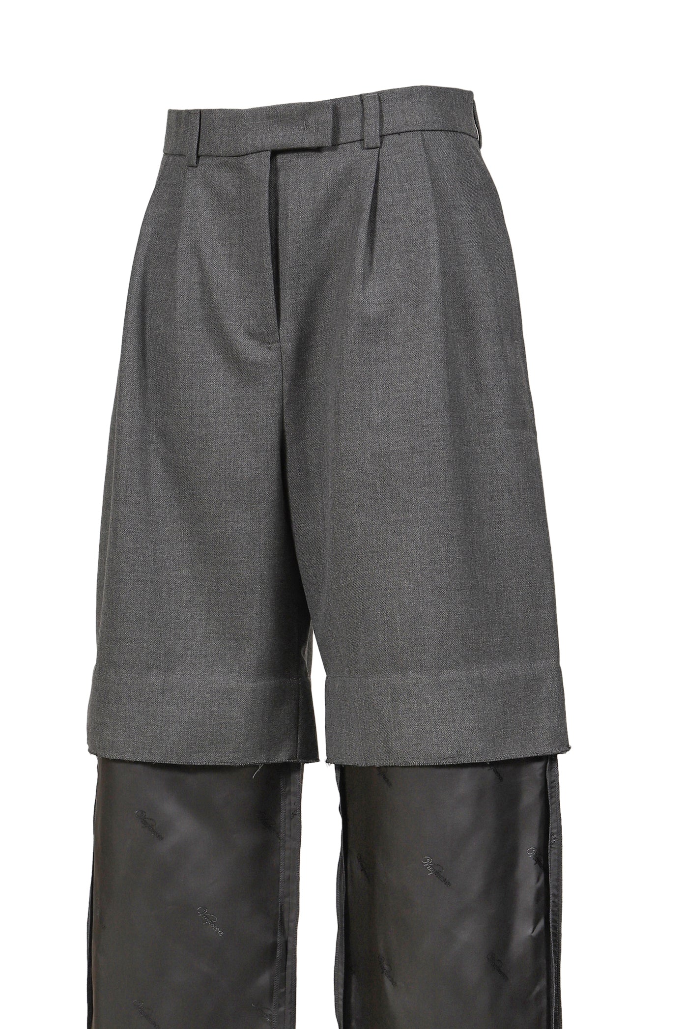 CHOPPED TROUSERS WOVEN / GRY