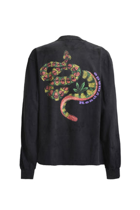 L/S T-SHIRT SNAKE BLK