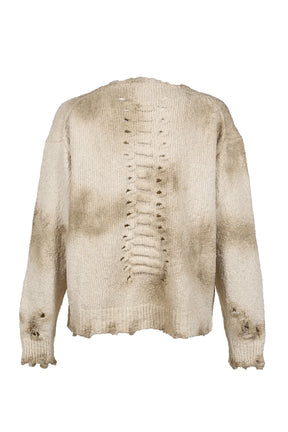 RIB & SPINE KNIT PULLOVER / IVO