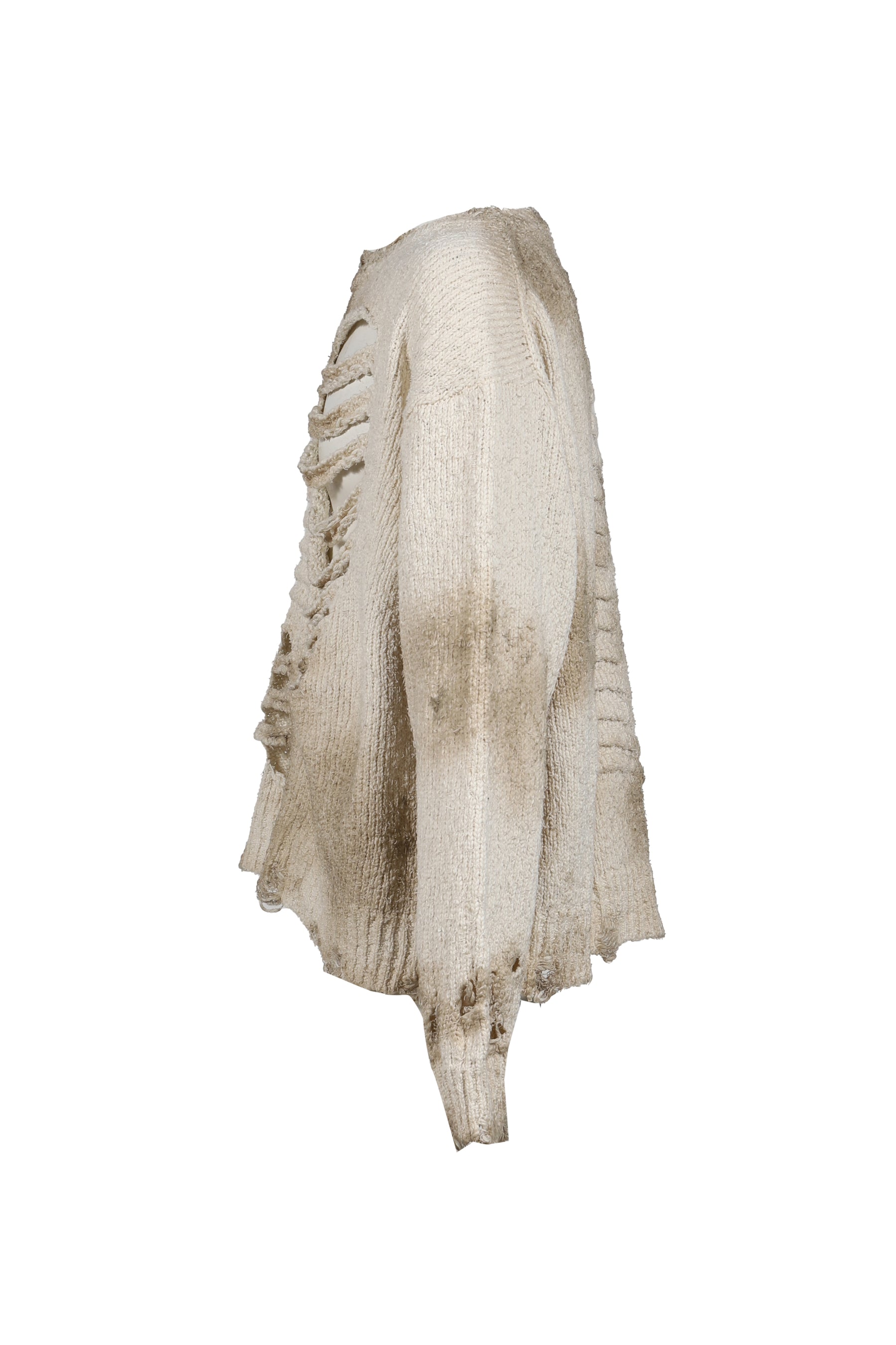 RIB & SPINE KNIT PULLOVER / IVO