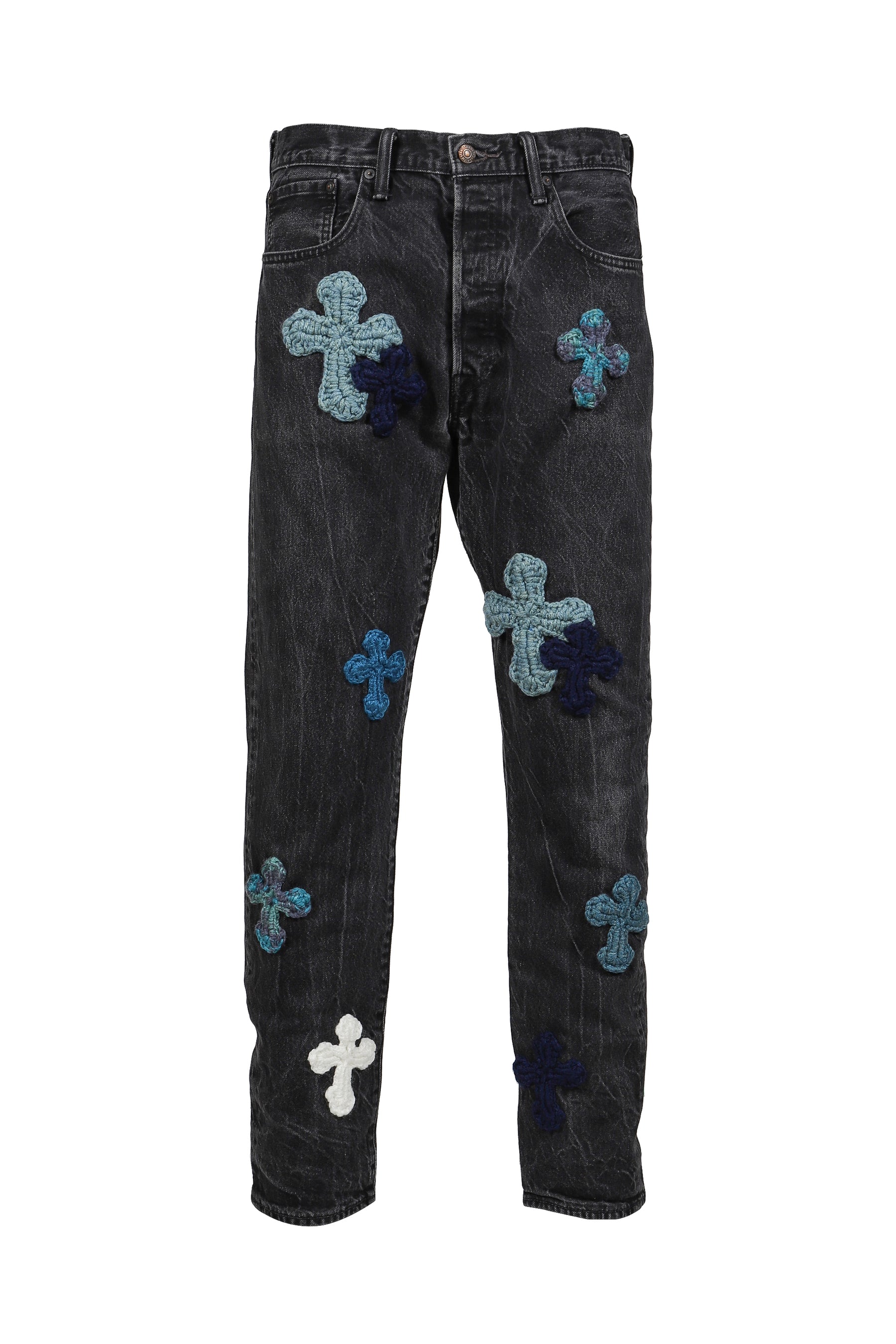 3D CROSS BLACK DENIM / BLK