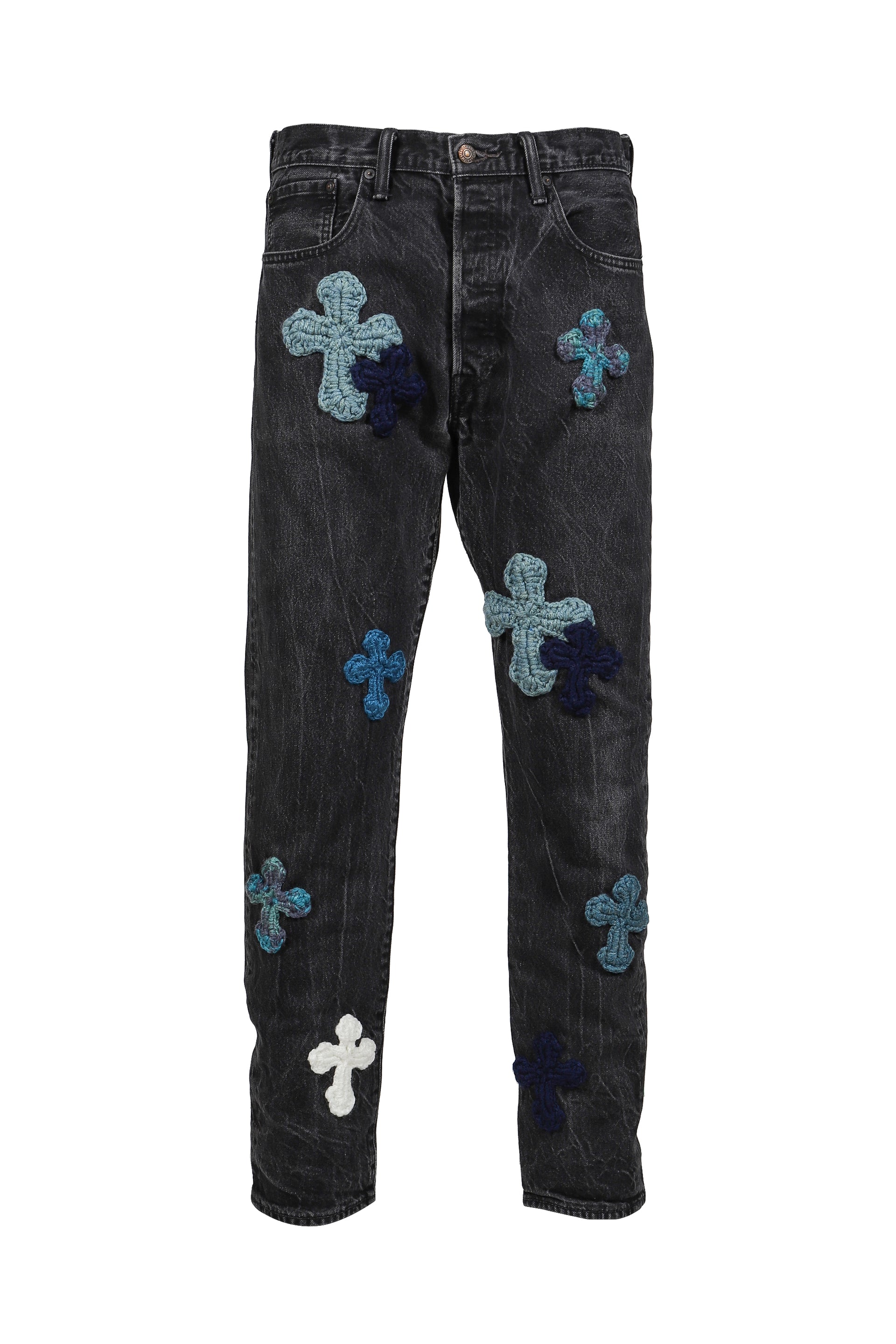3D CROSS BLACK DENIM / BLK