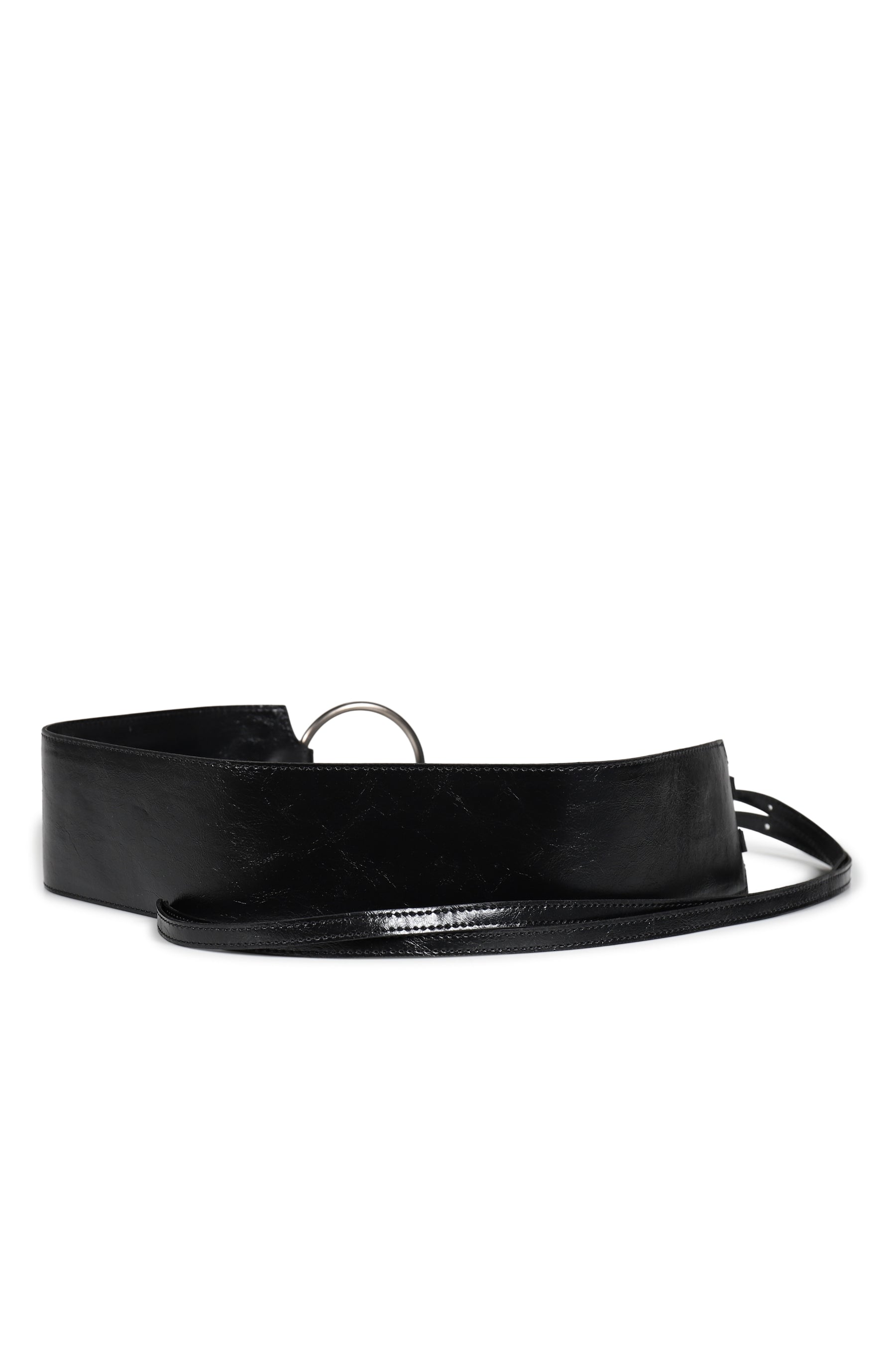 TWO BUCKLE BOLD BELT / BLK