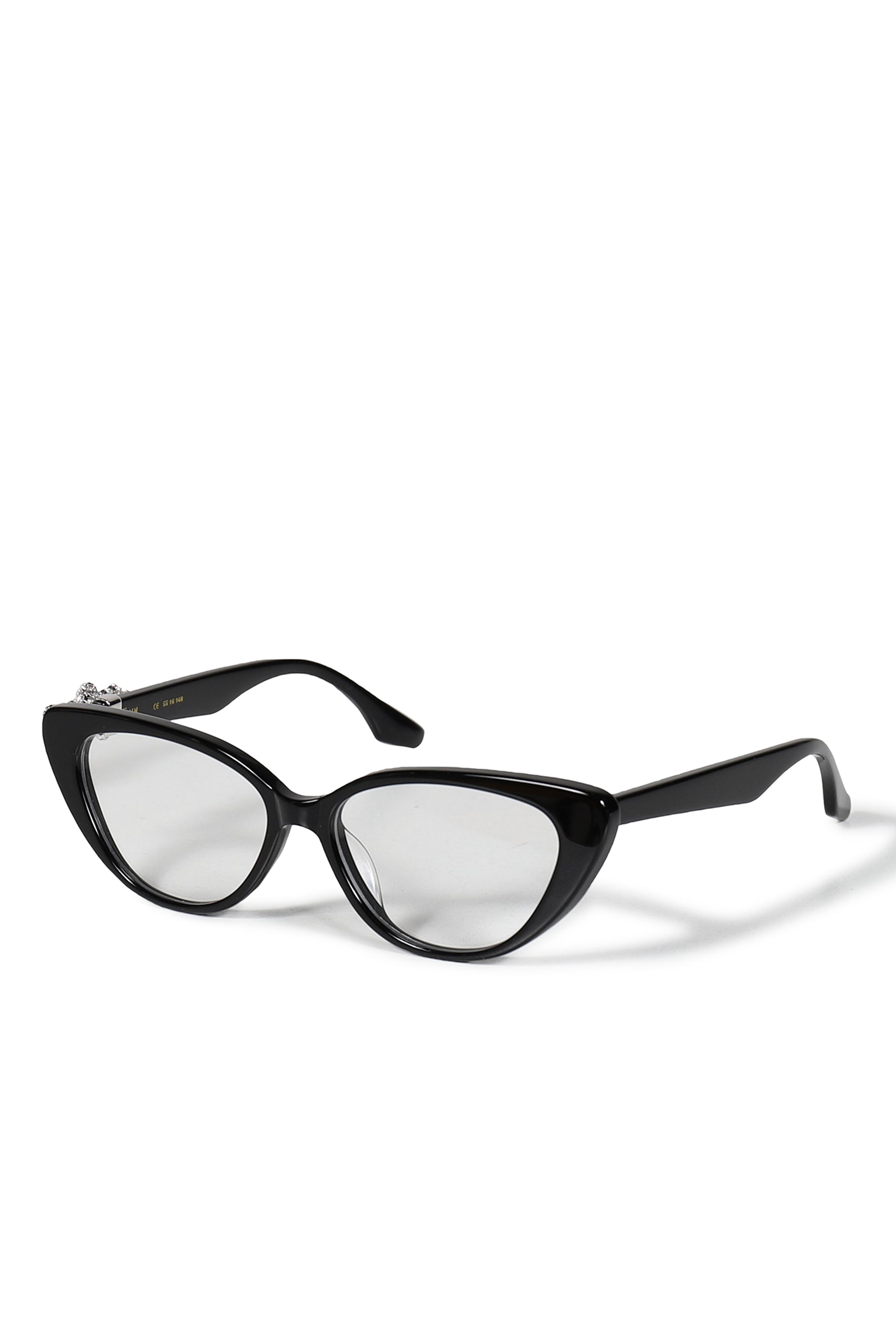 GEMSTONE BOWKNOT GLASSES MIDDLE BOW / BLK