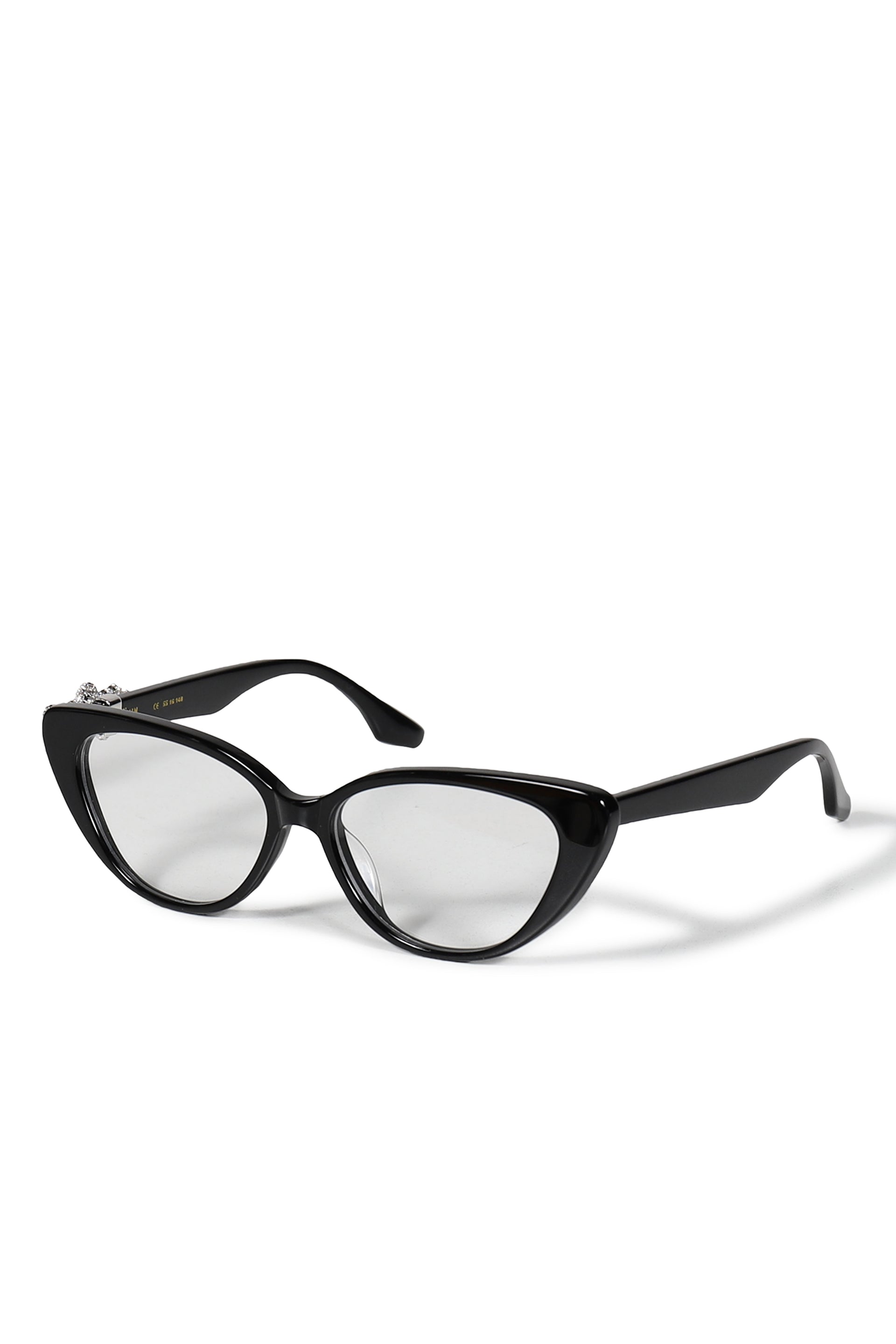 GEMSTONE BOWKNOT GLASSES MIDDLE BOW / BLK