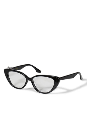 GEMSTONE BOWKNOT GLASSES MIDDLE BOW / BLK
