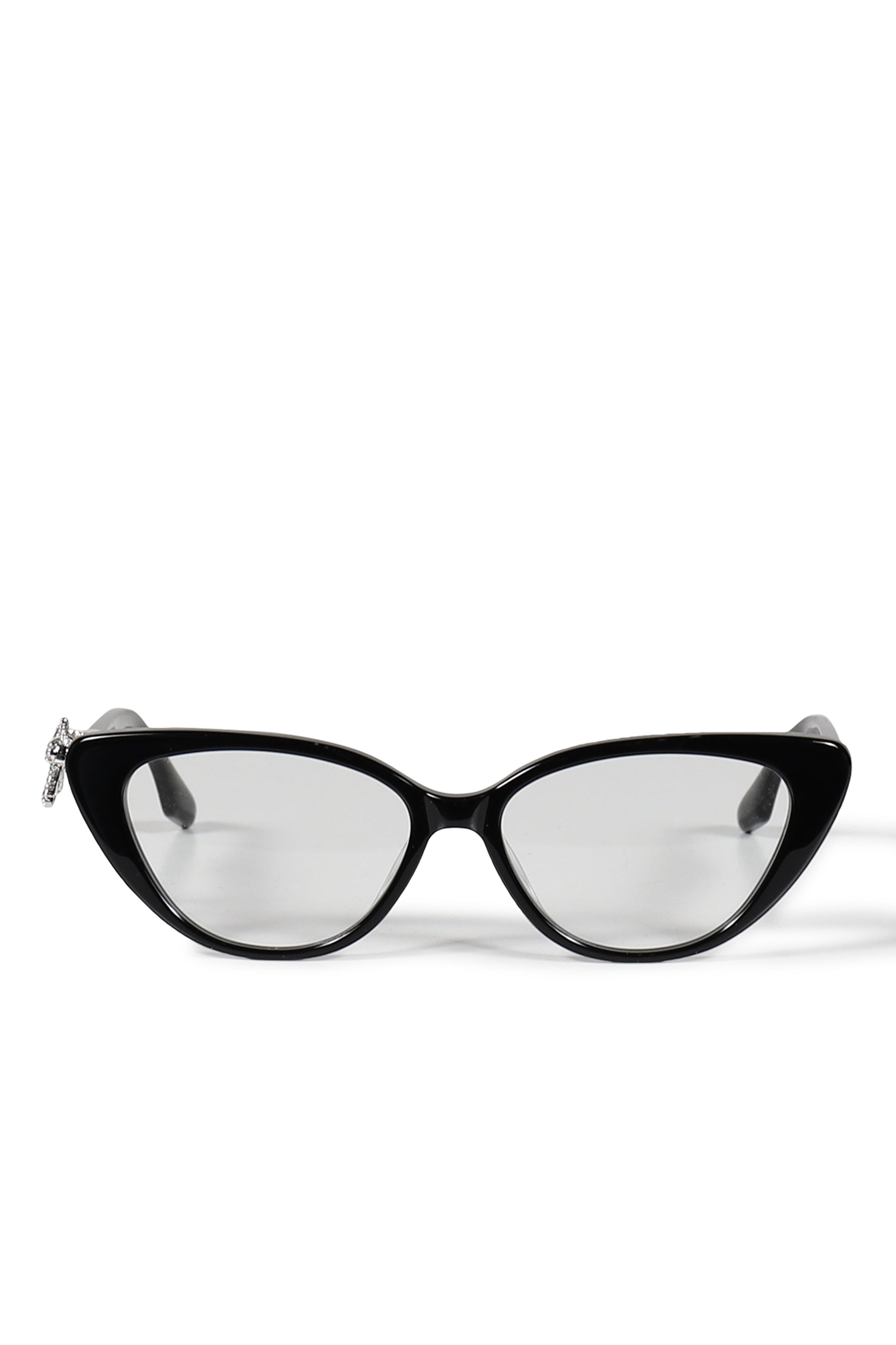 GEMSTONE BOWKNOT GLASSES MIDDLE BOW / BLK