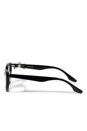GEMSTONE BOWKNOT GLASSES MIDDLE BOW / BLK
