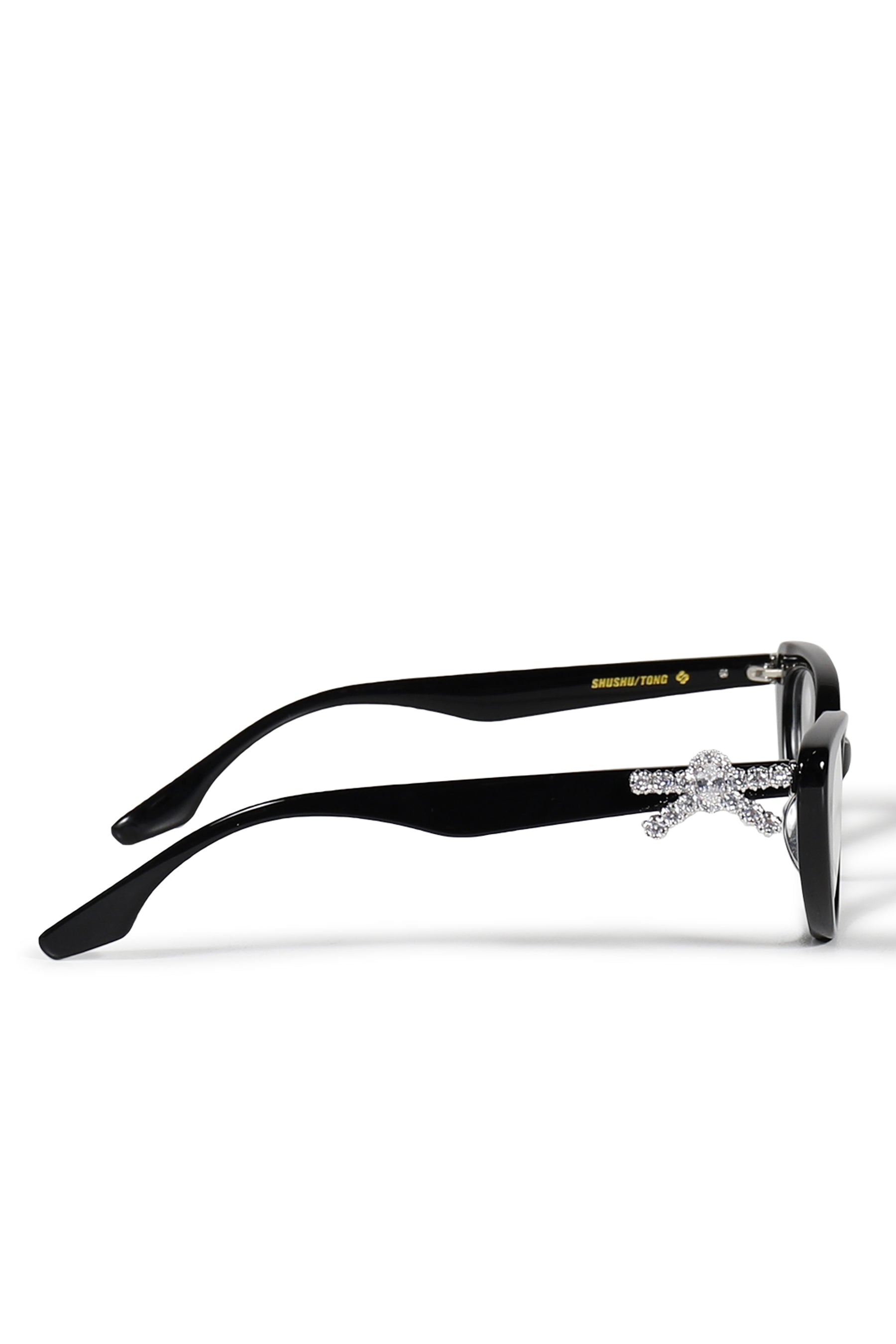 GEMSTONE BOWKNOT GLASSES MIDDLE BOW / BLK