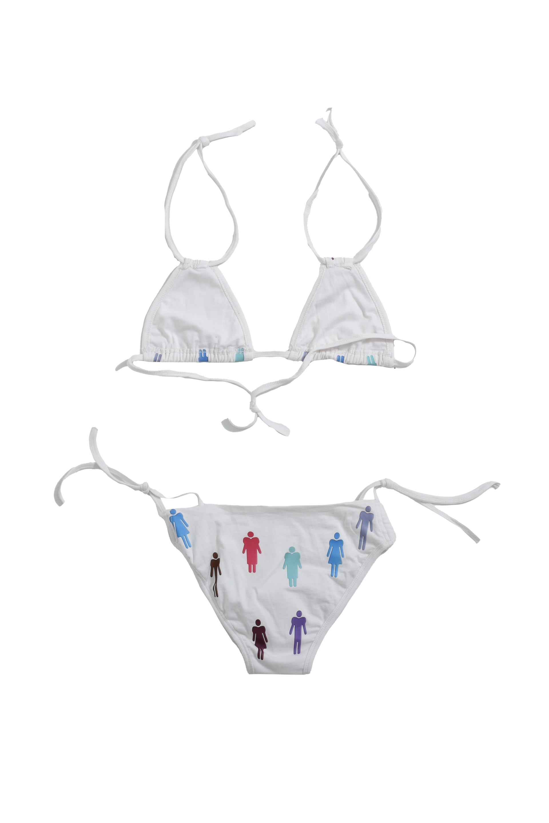 YORI SPORT YSWW SPORT LOGO BIKINI / WHT