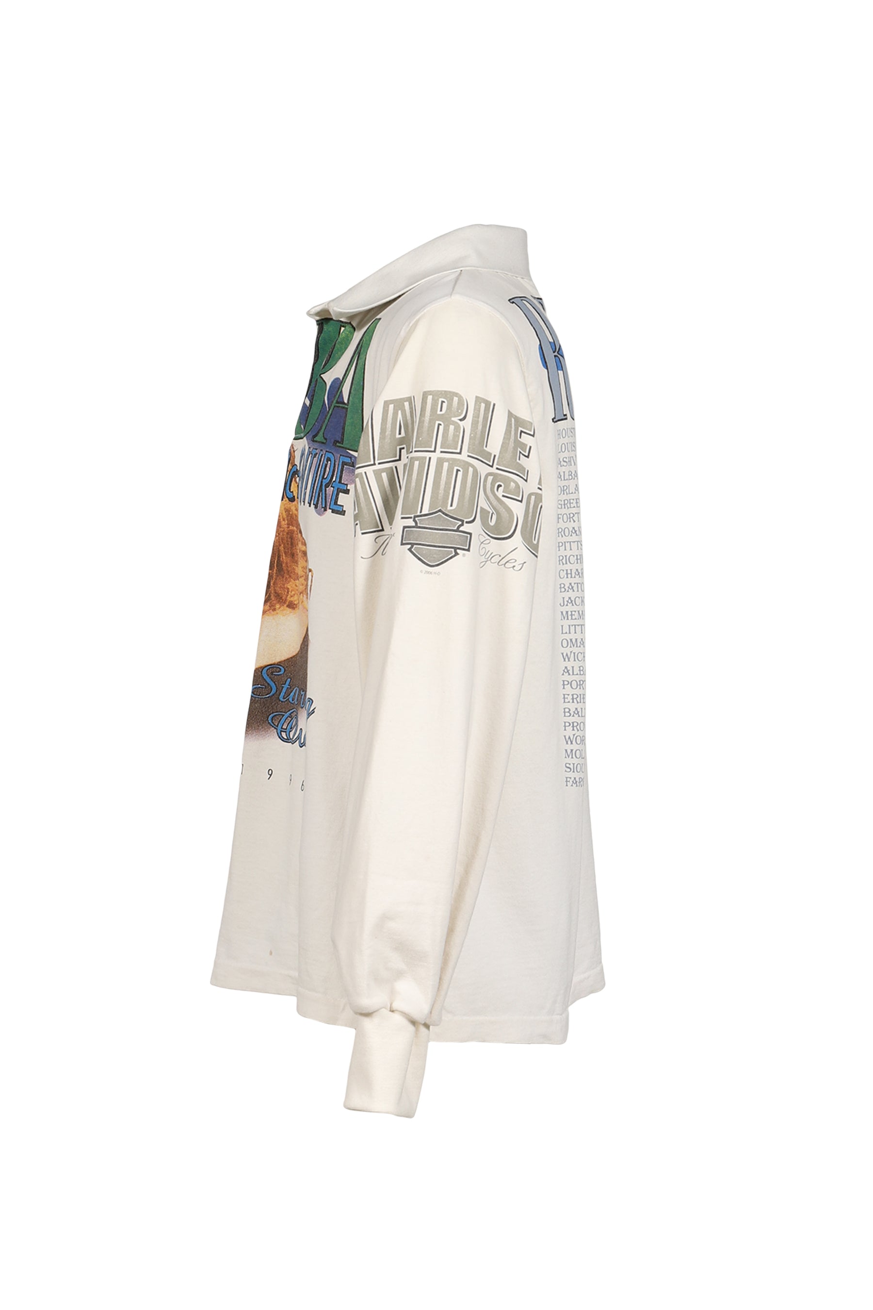 RUGBY TEE (UPCYCLED VINTAGE TEE) / WHT