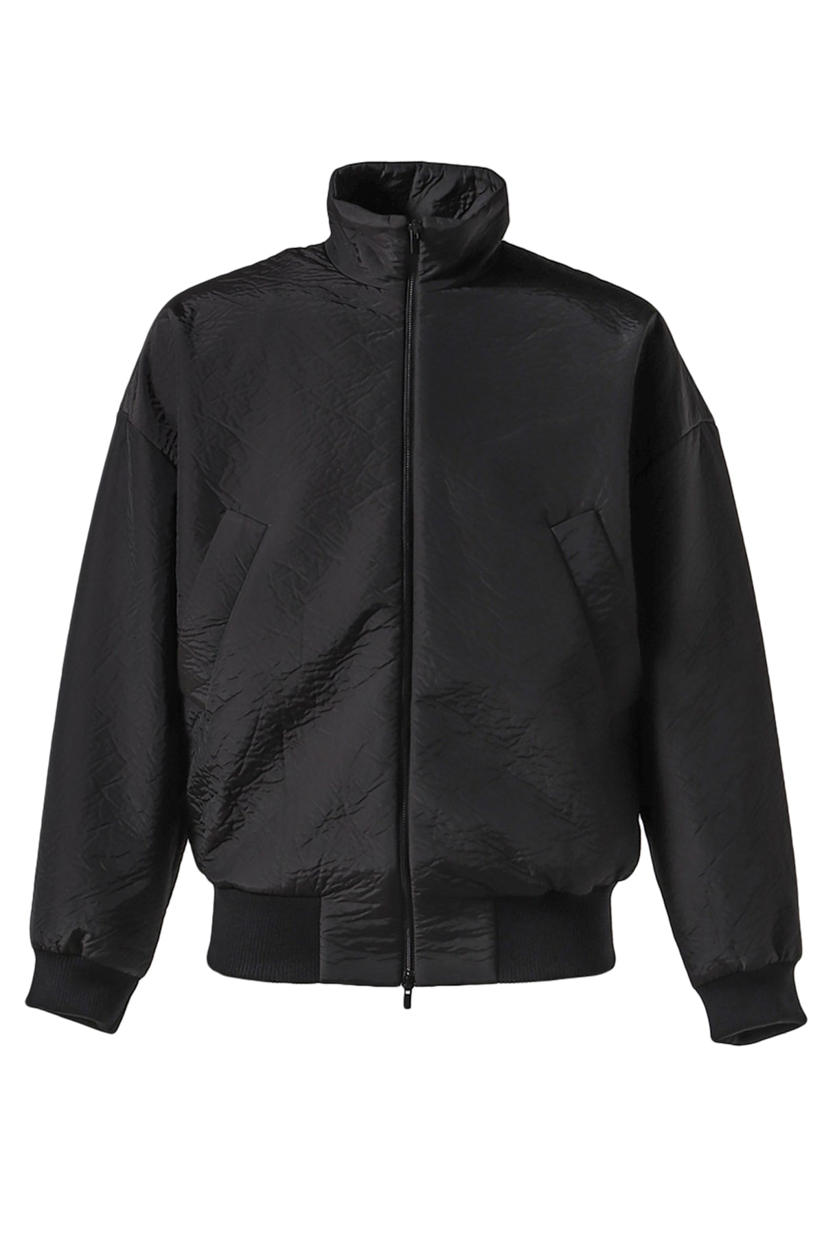 HIGH NECK TRACK JACKET /BLK