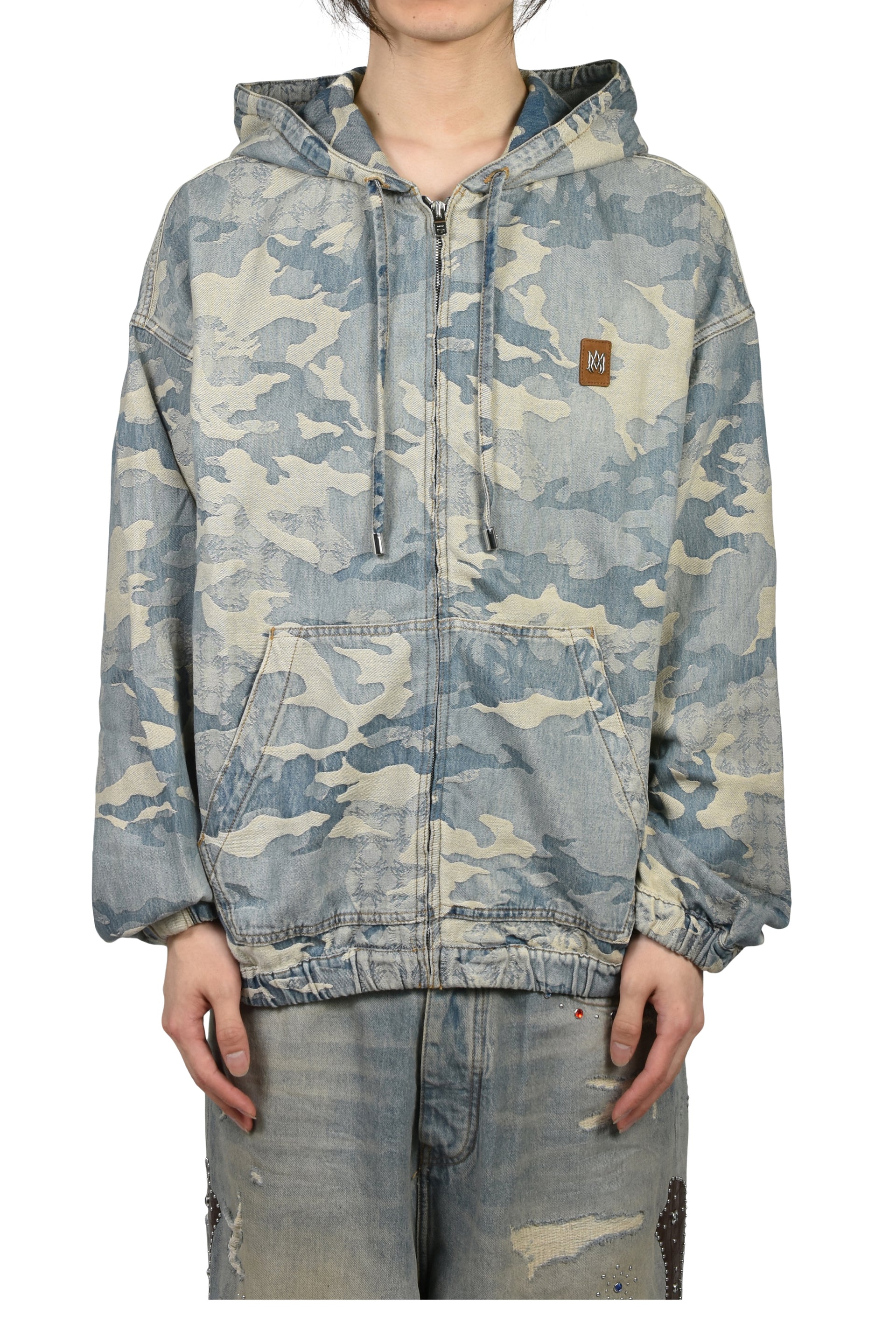 CAMO JACQ DNM ZIP HOODIE JKT / CAMO IND